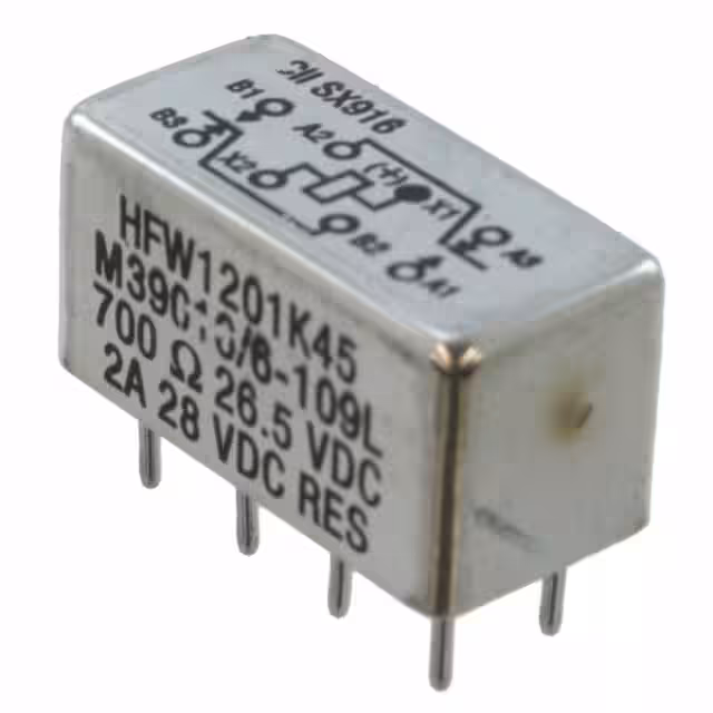 HFW1201K45 TE Connectivity Aerospace, Defense and Marine  Signal Relays Up to 2 Amps